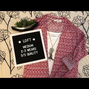 [ LOFT ] Floral Sheer Cardigan